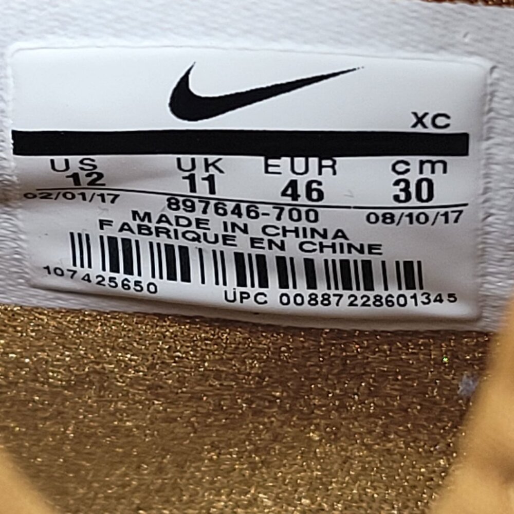 Nike Zoom LeBron Soldier 11 Men's Wheat Brown Sneakers 897646-700 US Size 12 - Picture 9 of 9